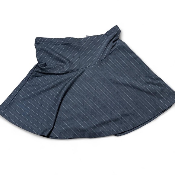 Y2K Express Pinstripe Mini Skirt Preppy Office Siren Size S - Picture 1 of 3
